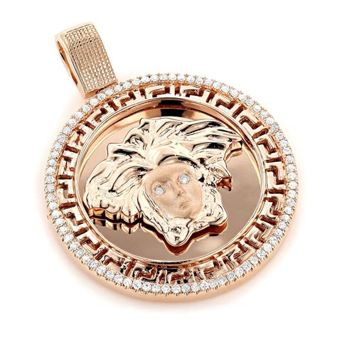 how much is a versace gold chain|14k Gold Versace pendant.